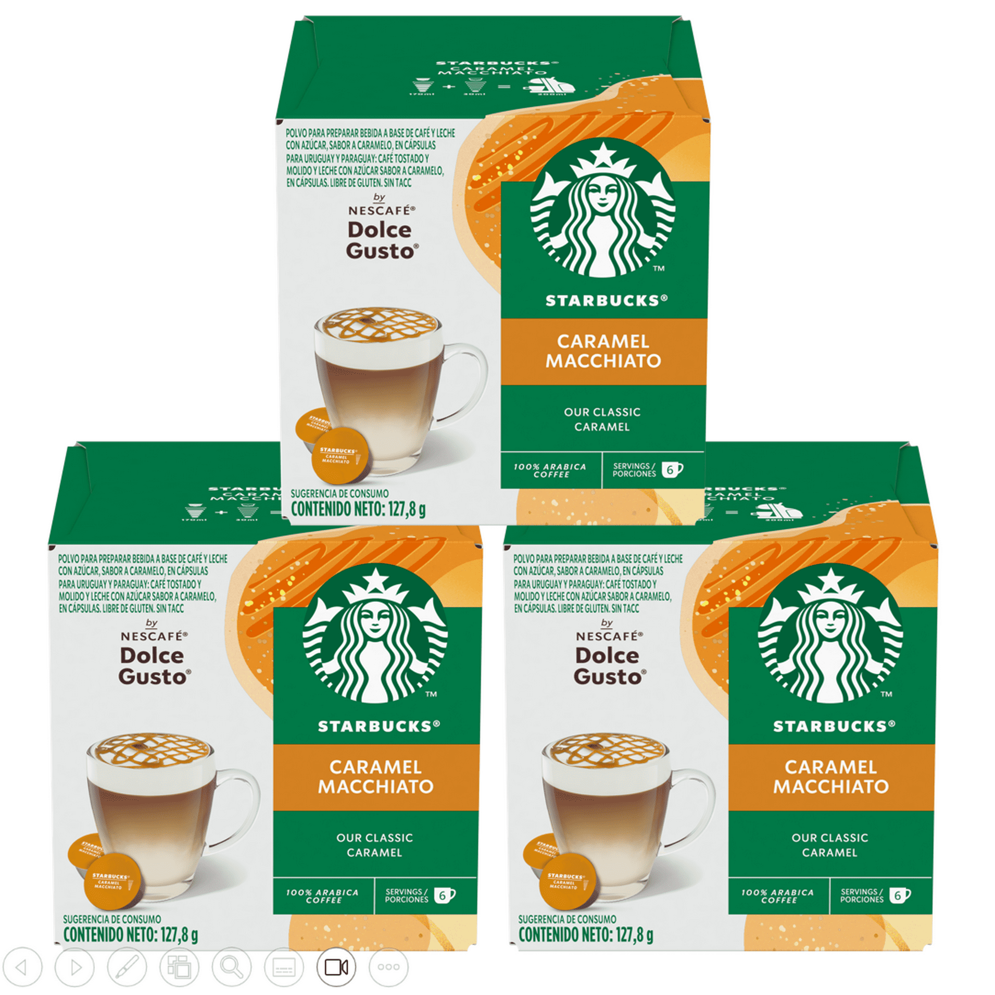 Cápsulas De Café Starbucks® Nescafé Dolce Gusto® Caramel Macchiato X3 Cajas