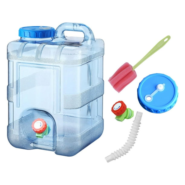 Contenedor De Agua Con Grifo, Tanque De Agua Portátil Para Senderismo, Hogar, Camping, Con Tapa De Manguera, Grifo