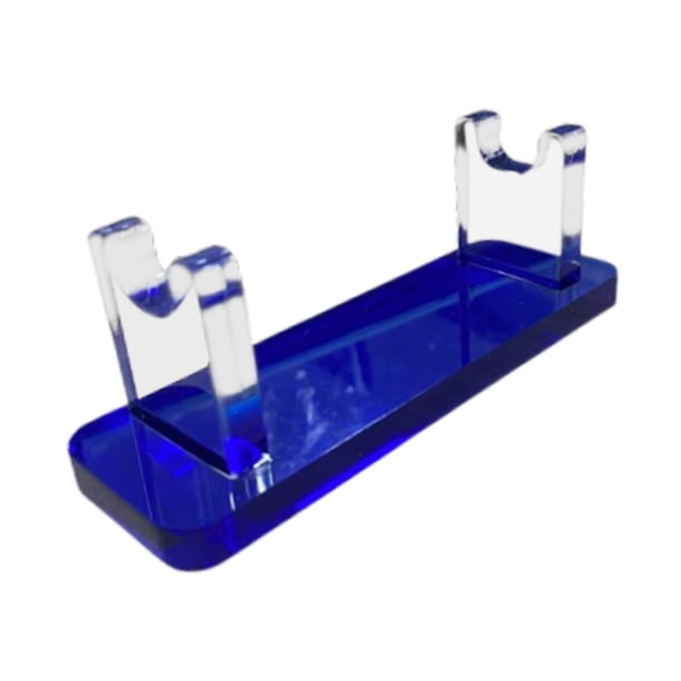 Portalápices Acrílico, Soporte para Bolígrafo, Base Creativa para Bolígrafo, Soporte de Exhibición Moderno, Soporte para Brochas de Maquillaje para de Azul