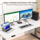 thumbnail image 2 of Conmutador KVM DXchip USB-C Dual HDMI 4K 60Hz, 2 of 9