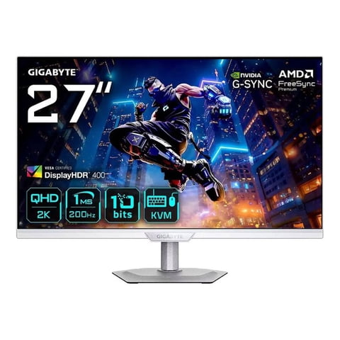 Monitor Gamer Gigabyte M27Q2 Ice, 27"" Qhd, 200Hz, Ips, 1Ms