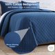 thumbnail image 3 of Cubre cama Wistown King 249 cm azul marino 3 piezas, 3 of 9