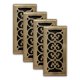 thumbnail image 1 of Registro de Piso Decor Grates 10x25 cm Acabado Latón Antiguo - Pack de 4, 1 of 9