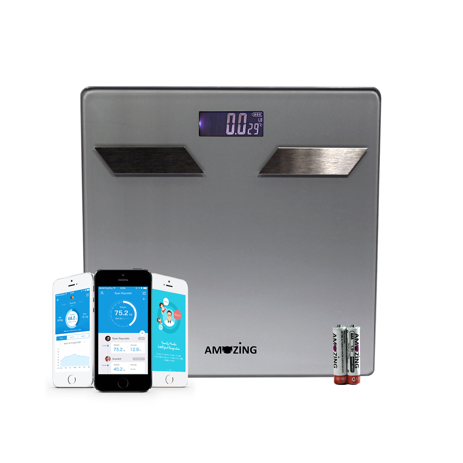 Amazing - Balanza Digital Smart Okok (Gris)