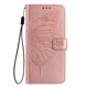 thumbnail image 2 of Funda cartera mariposa para Samsung Galaxy A04s con soporte y ranuras para tarjetas Oro rosa, 2 of 5