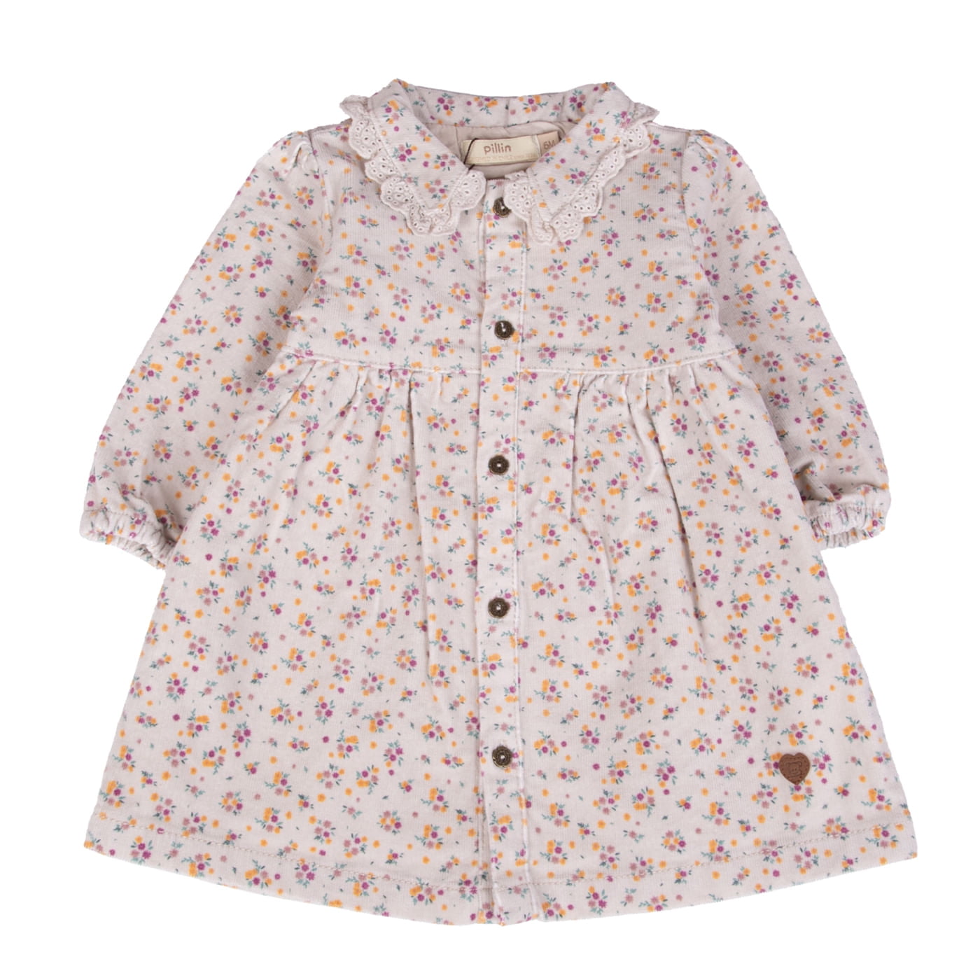 Vestido Bebé Niña Crudo Pillin