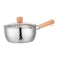 Bothyi - Cacerola De Acero Inoxidable Con Tapa De Vidrio Olla Para Restaurante Cocina Hogar S