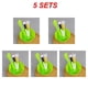 thumbnail image 1 of 1/3/5SETS Mask Bowl Health And Safety Easy To Clean 1 Set Green Makeup Tools Silicone Brush Not Easily Deformed Soft Material, 1 of 3