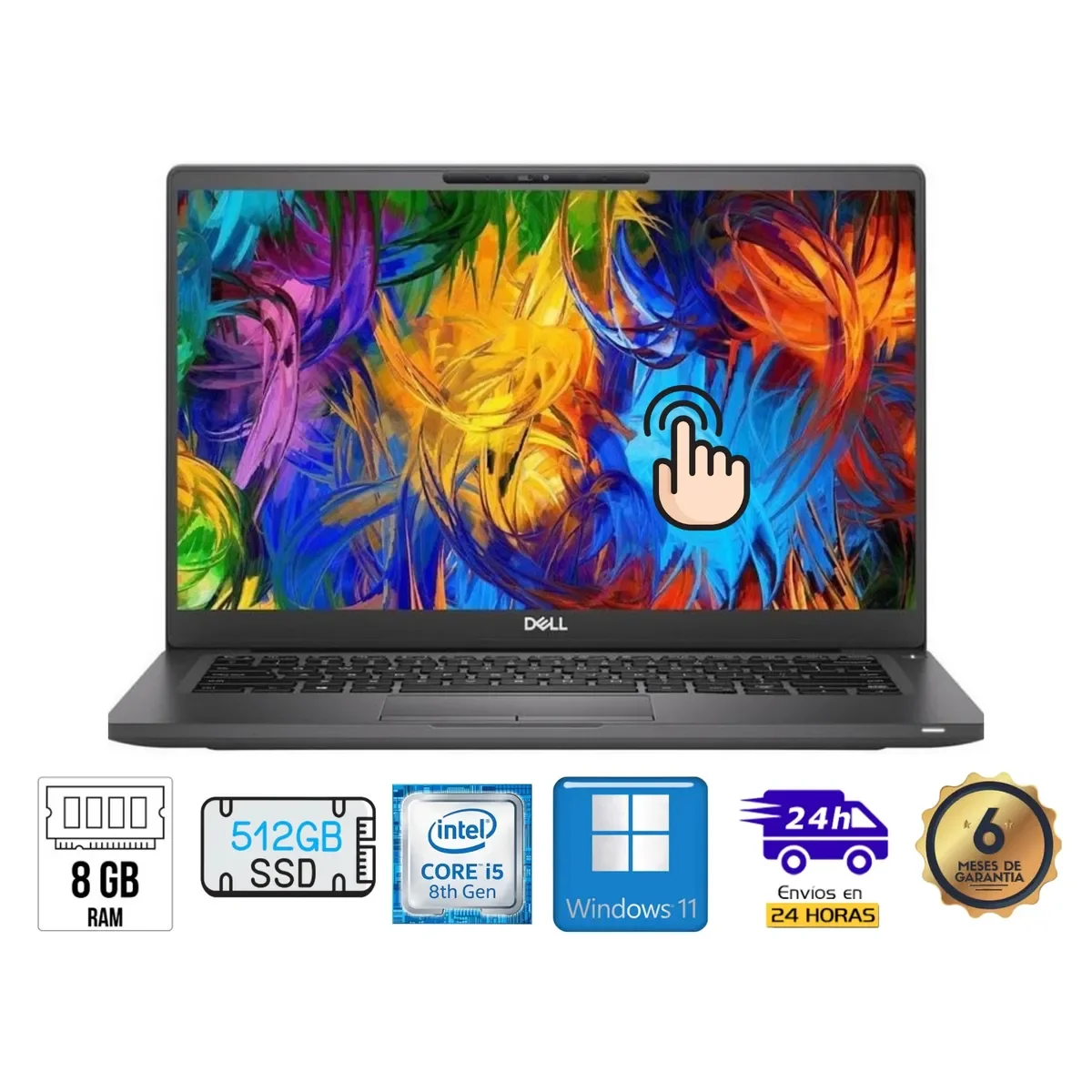 Dell Latitude 5400 Touch 14" Fhd I5-8665u 8gb Ram 512gb Ssd Windows 11pro Reacondicionado Grado A