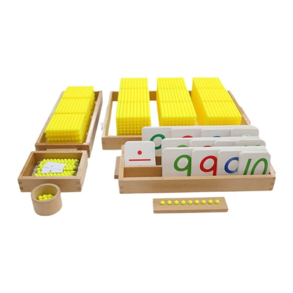 Materiales Matemáticos Montessori, Sistema Decimal, Juguete Sensorial Para Edades De 3 A 7 Años, Regalos Para Bebés Sin Alfombra