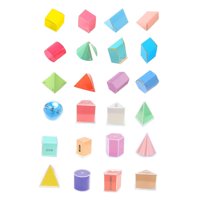 Bothyi - Juego De 24 Piezas De Formas Geométricas Para Matemáticas Tempranas, Manipulativas Y Geométricas Para Niños