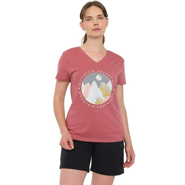 Polera Outdoor Mujer Fun Rojo Corona