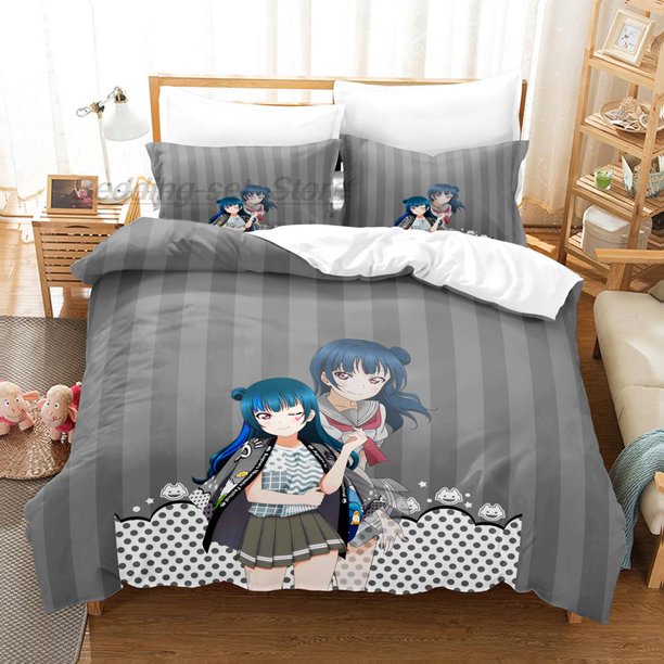 Love Live Bedding Set Bed Set Aldult Kid Bedroom Duvetcover Sets bed sheet set