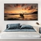 thumbnail image 4 of 1pc Frameless Wall Art Canvas Printing, Seascape Painting Sunset Beach Boat Posters On The Wall Aesthetic Room Decor Bedroom Decoration, No Frame, 4 of 4