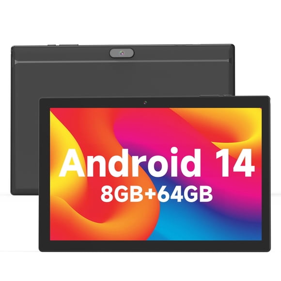 Tablet ZZB YQ10S Android 14 10,1", 8 GB de RAM, 64 GB de almacenamiento, 6000 mAh