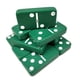 thumbnail image 2 of Dominó Marion 54x28x12 mm Verde con Giradores y Bolsa, 2 of 8