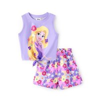 Set De Ropa Disney Princess Rapunzel Para Niña De 3 A 4 Años, Morado