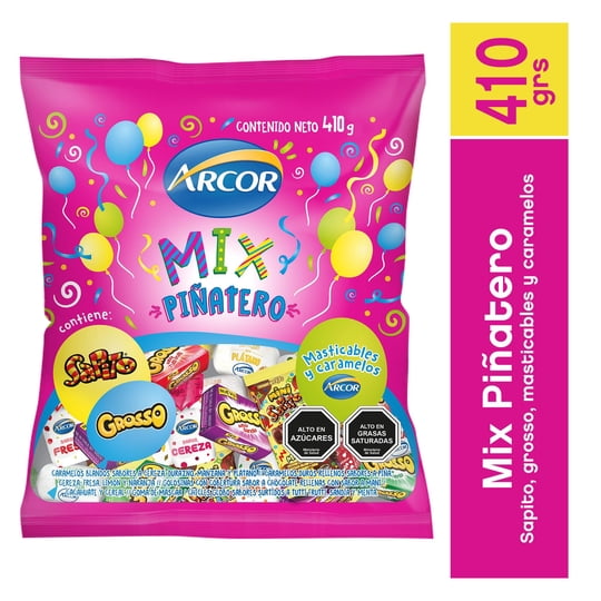 Caramelo Blandos Mix Piñatero 410 g Arcor