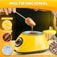 thumbnail image 2 of Fondue De Chocolate Electrica Amarilla Maquina Para Derretir Chocolate Olla De Aluminio Con Moldes Y Accesorios FIGOIMPORT, 2 of 10