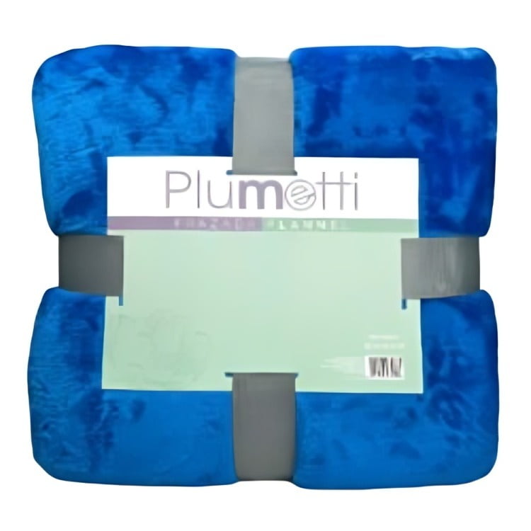 Frazada Flannel 1.5 Plazas / Azul – Plumetti
