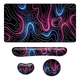 thumbnail image 1 of Set 4 Mouse Pad Gamer Grande ,reposamuñecas Teclado Ratón, 1 of 3