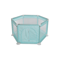 Genérico - Corral De Seguridad Hexagonal Para Bebés, Color Verde