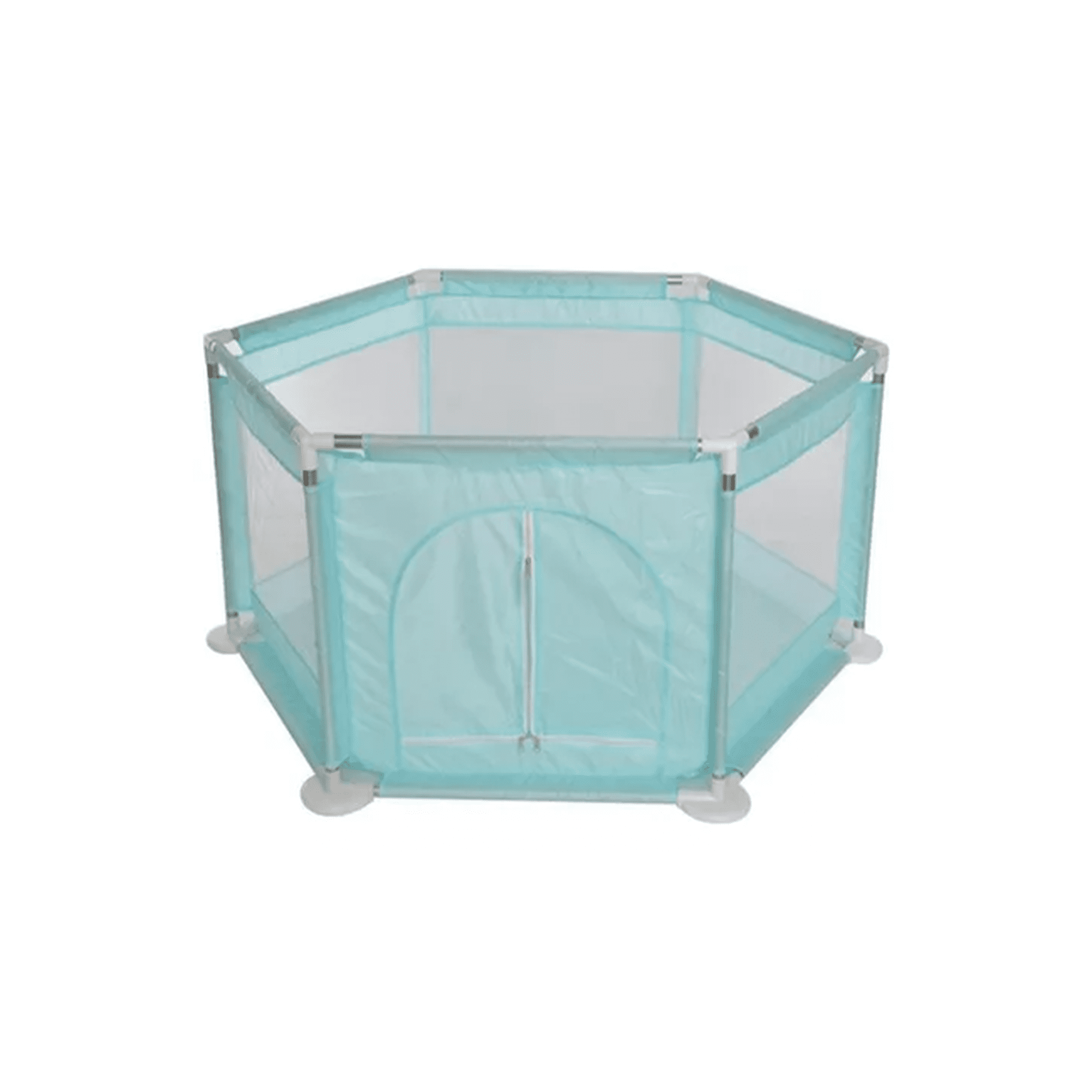 Genérico - Corral De Seguridad Hexagonal Para Bebés, Color Verde