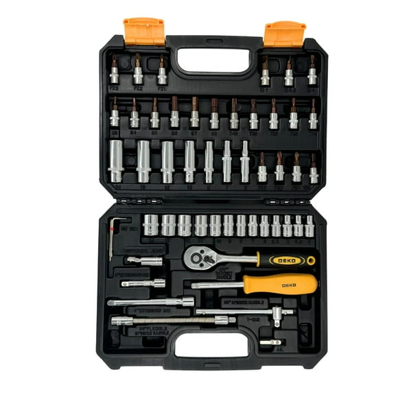 KIT DE HERRAMIENTAS MANUALES DE 1/4 DE 53 PCS