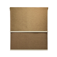 Guiza - Cortina Roller Blackout 2 Paño 240 Cm Altura Doble Con Visillo Sin Cenefa