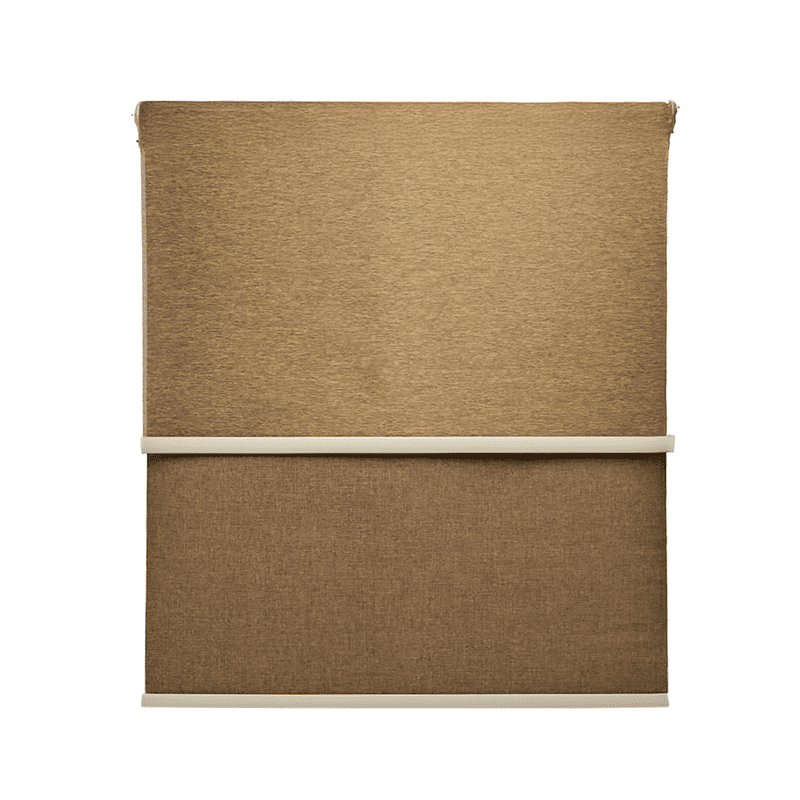 Guiza - Cortina Roller Blackout 2 Paño 100x240 Doble Con Visillo Sin Cenefa
