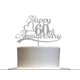 thumbnail image 1 of Topper Para Pastel 60 º Aniversario En Glitter Plateado, 1 of 9