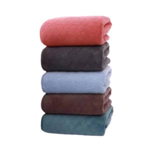 Juego de toallas de baño de 5 piezas, toallas de ducha, 35x75cm, toallas ligeras, suaves y altamente absorbentes, terciopelo Coral para baño, Sauna y