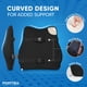 thumbnail image 5 of Cojín para asiento de auto y almohada de soporte para la espalda FORTEM de espuma viscoelástica, 5 of 6