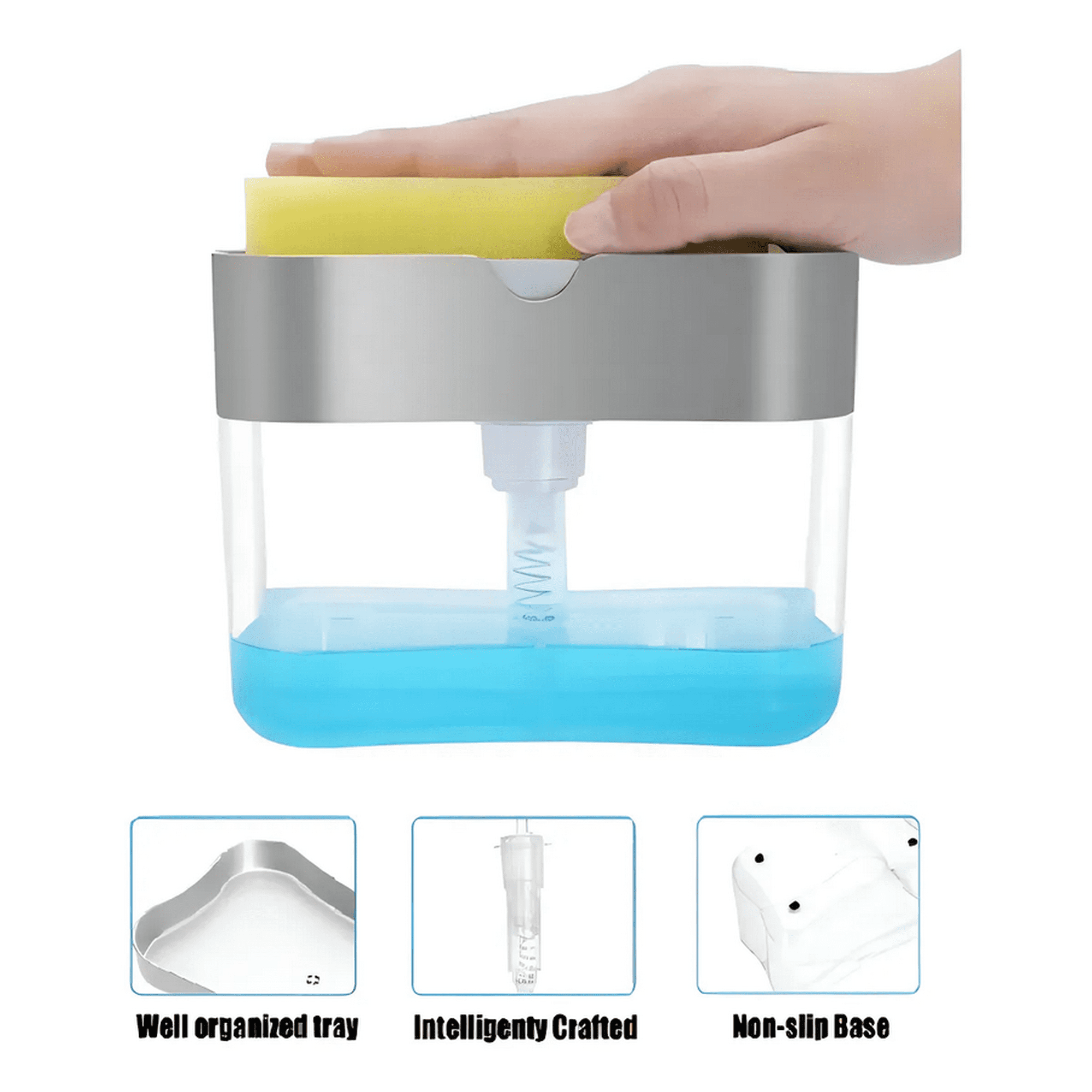 Genérico - Dispensador Ahorrador Lava Lozas Y Jabón Liquido De Cocina Color S/c