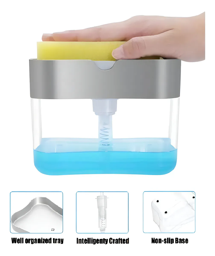 Genérico - Dispensador Ahorrador Lava Lozas Y Jabón Liquido De Cocina Color S/C