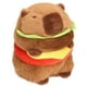 thumbnail image 1 of Peluche CHDBLOCK Hamburger Capibara con forma de animal de peluche, 24 cm, 1 of 3