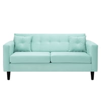 Bodevir - Sofa New Retro 3C Felpa 00 Verde Agua