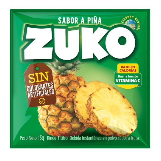 Refresco Sabor Piña Sobre 15 g Zuko
