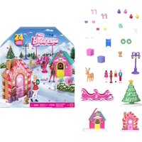 Calendario De Adviento Barbie Mini Land Con Muñecas 1.5 Pulgadas Y 24 Sorpresas