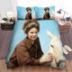 thumbnail image 1 of Support Your Local Sheriff Woman With White Horse Quilt Duvet Cover Set3-Piece Bedding Set, 1 of 5