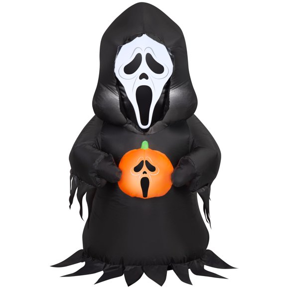 Inflable Gemmy Ghostface de 107 cm iluminado para exteriores