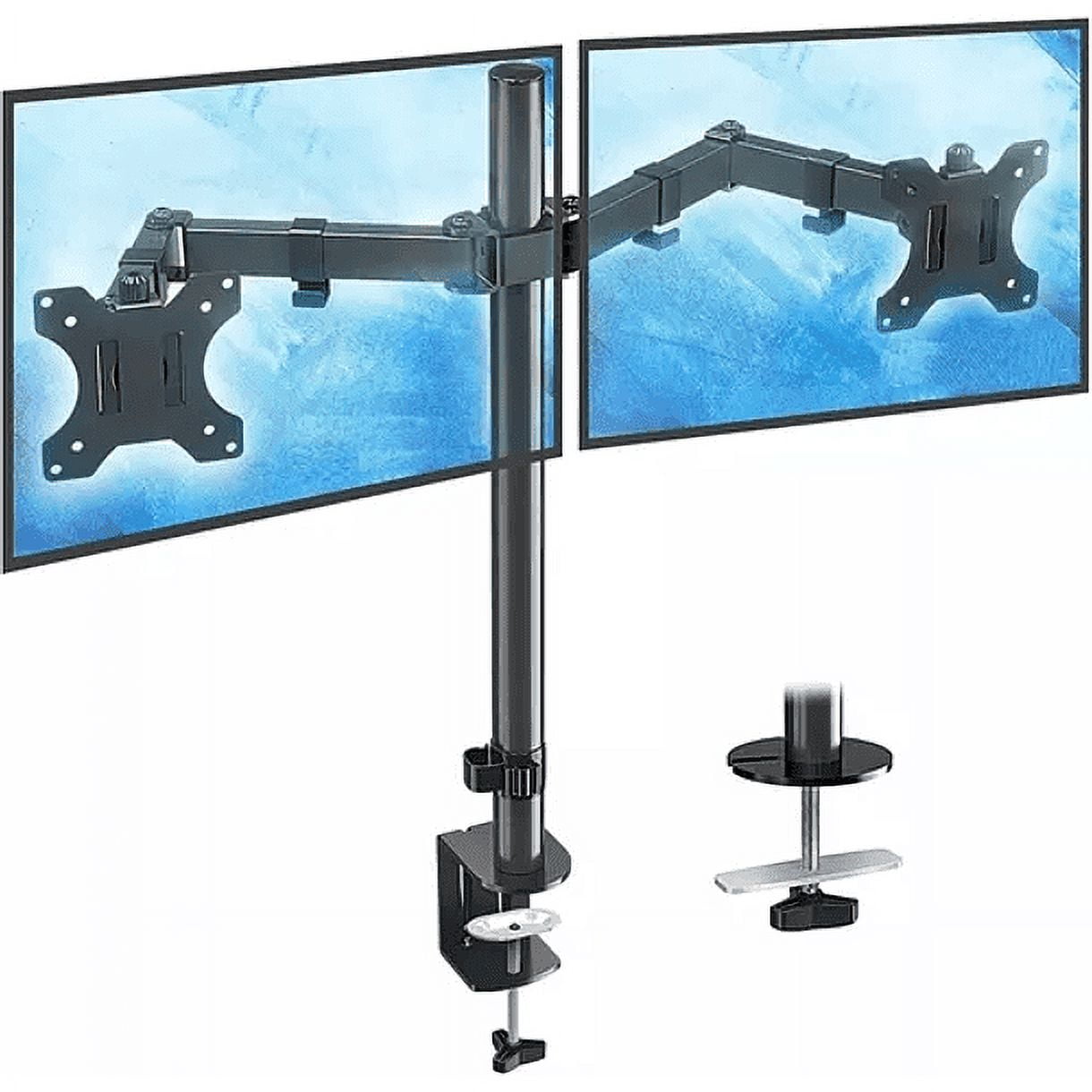 Leonimport - Soporte Doble Brazo Para 1 O 2 Monitores 10-32 Pulgadas
