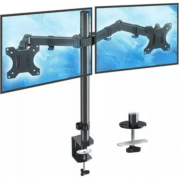 Soporte Doble Brazo Para 1 O 2 Monitores 10-32 Pulgadas