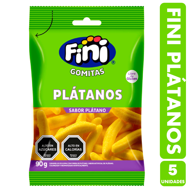 Gomitas Plátanos 90 g Fini