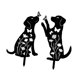 thumbnail image 5 of 2 Estacas Decorativas De Hierro Para Jardín, Dise?o De Animales, Silueta De Perro, 30 Cm De Alto, 5 of 5