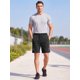 thumbnail image 2 of INSPIRE CHIC Pantalones Cortos Deportivos para Hombre de Secado Rápido con Bolsillos con Cremallera 4XL Negro, 2 of 5