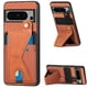 thumbnail image 1 of Funda Resistente para Google Pixel 8 Pro con Tarjetero y Soporte, Diseño Magnético Marrón, 1 of 4