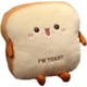thumbnail image 1 of Almohada de mano cálida con forma de pan tostado para niñas, mujeres y niños, cojín de peluche para decoración del hogar, cojín de sofá de felpa (bonito), 1 of 7