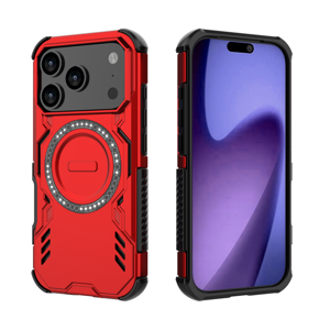 Funda Foxdock Para Iphone 17 Pro , Magnética, Resistente A Golpes, Con Soporte, Unisex, Carga Inalámbrica