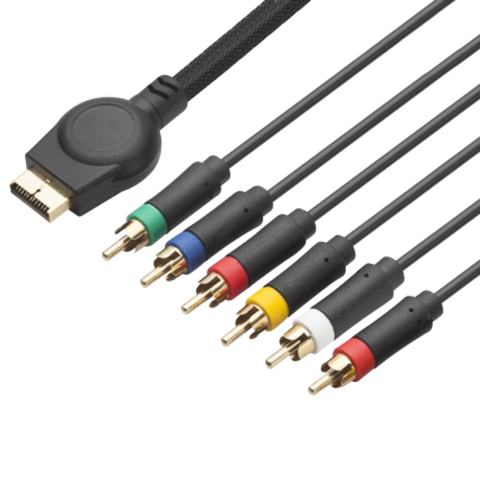 Genérica - Cable Audio Video Componente Hdtv Para Ps2 Y Ps3 1.8M